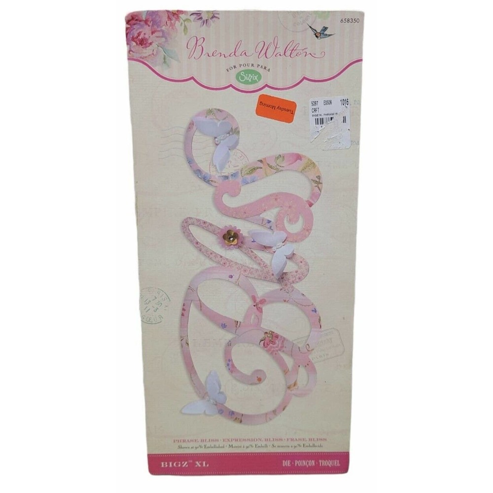 Sizzix BIGZ XL Large Die Brenda Walton BLESSED - 658350 NEW NIB